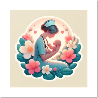 Nurturing Nurse: A Mother's Touch Posters and Art